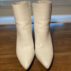 Sugar White Ankle Booties